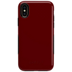 Burgundy Red on Black | Ultra-Protective Bold Case iPhone Case get.casely Bold iPhone X / XS 