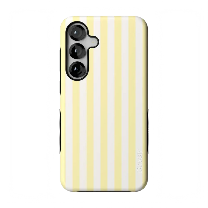Butter Yellow Stripes | Sunday Best Case Phone Case get.casely Bold Flex + MagSafe® Galaxy S25 Plus 