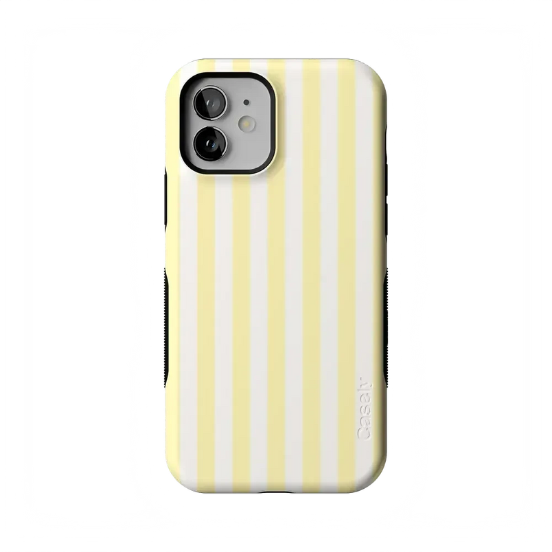 Butter Yellow Stripes | Sunday Best Case Phone Case get.casely Bold Flex + MagSafe® iPhone 12 Mini 