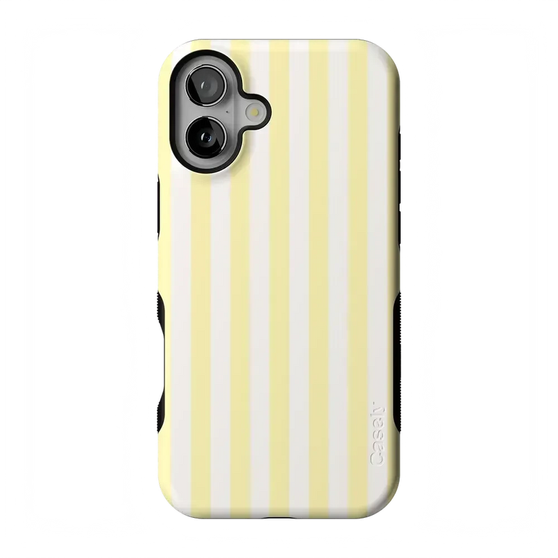 Butter Yellow Stripes | Sunday Best Case Phone Case get.casely Bold Flex + MagSafe® iPhone 17 
