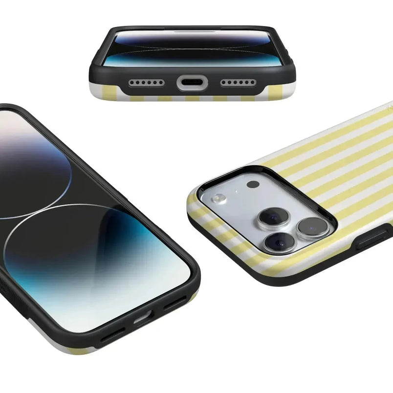 Butter Yellow Stripes | Sunday Best Case Phone Case get.casely 