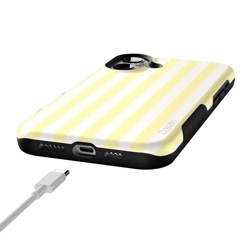 Butter Yellow Stripes | Sunday Best Case Phone Case get.casely 