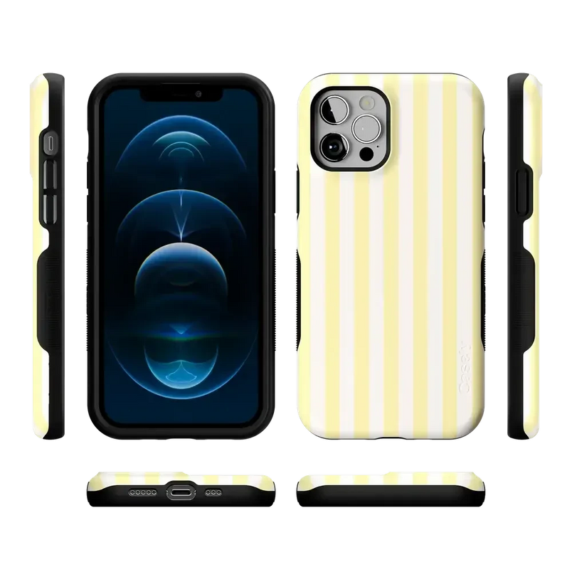 Butter Yellow Stripes | Sunday Best Case Phone Case get.casely 