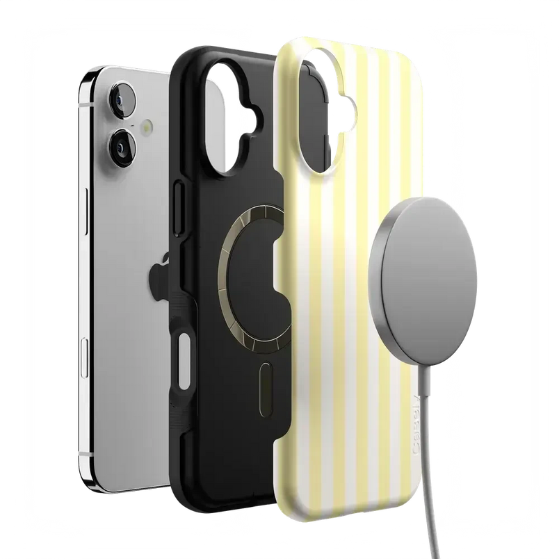 Butter Yellow Stripes | Sunday Best Case Phone Case get.casely 