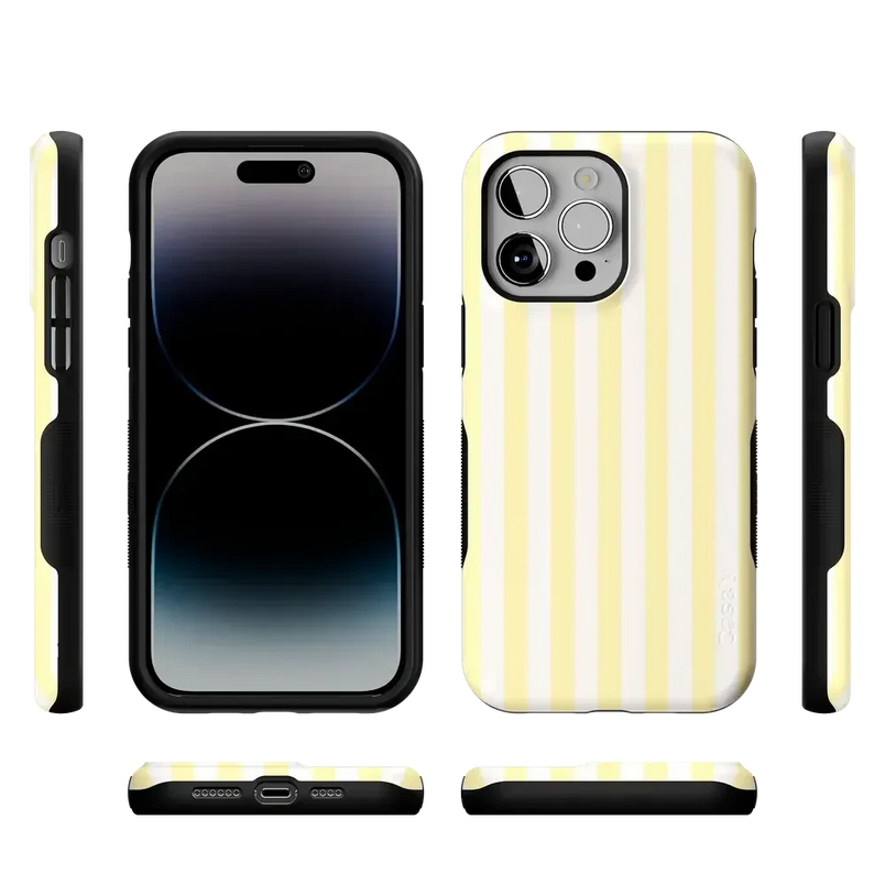 Butter Yellow Stripes | Sunday Best Case Phone Case get.casely 