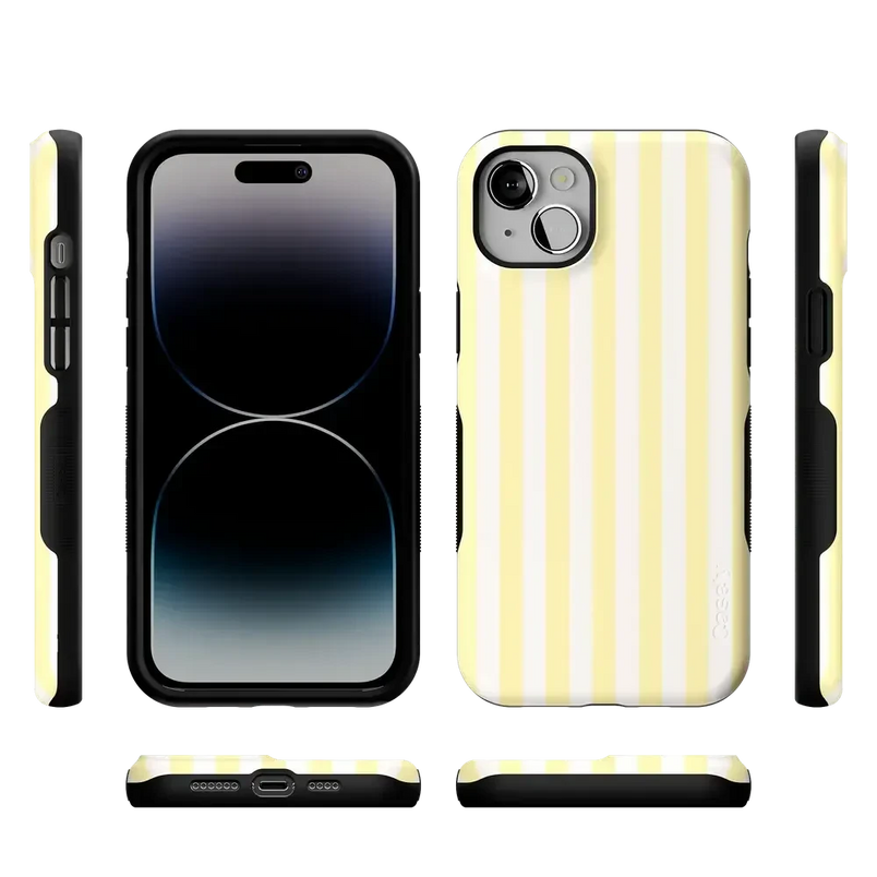 Butter Yellow Stripes | Sunday Best Case Phone Case get.casely 