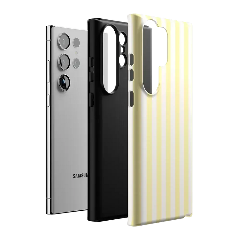 Butter Yellow Stripes | Sunday Best Case Phone Case get.casely 