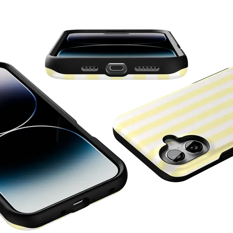 Butter Yellow Stripes | Sunday Best Case Phone Case get.casely 