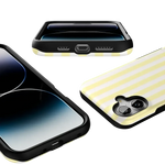 Butter Yellow Stripes | Sunday Best Case Phone Case get.casely 