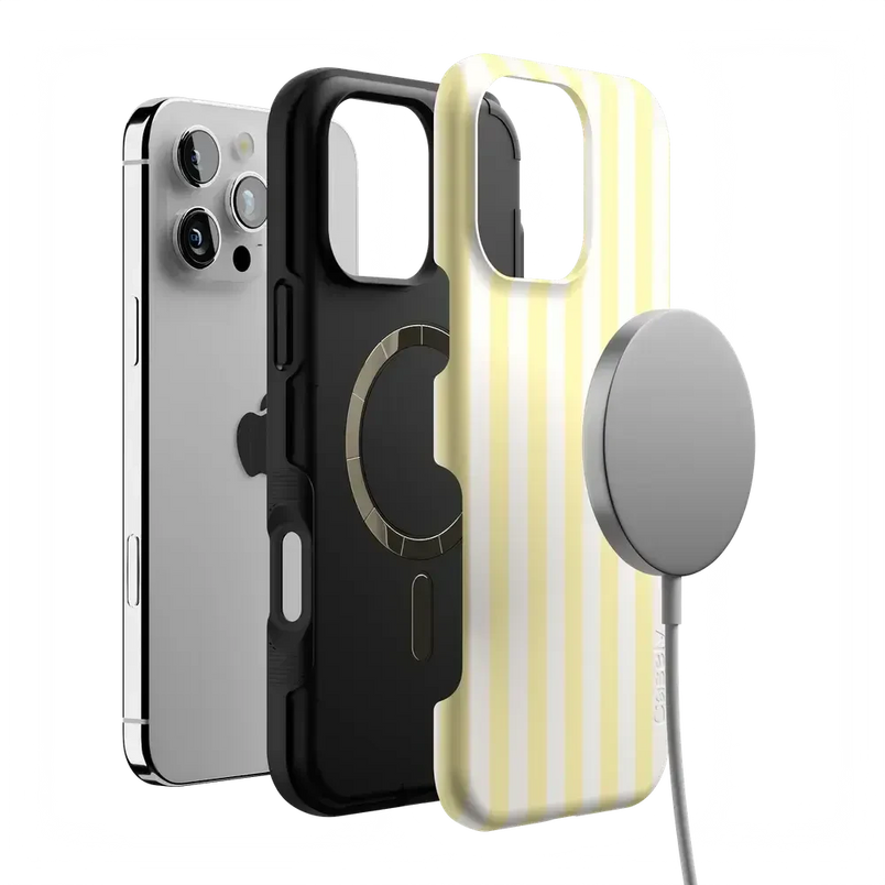 Butter Yellow Stripes | Sunday Best Case Phone Case get.casely 