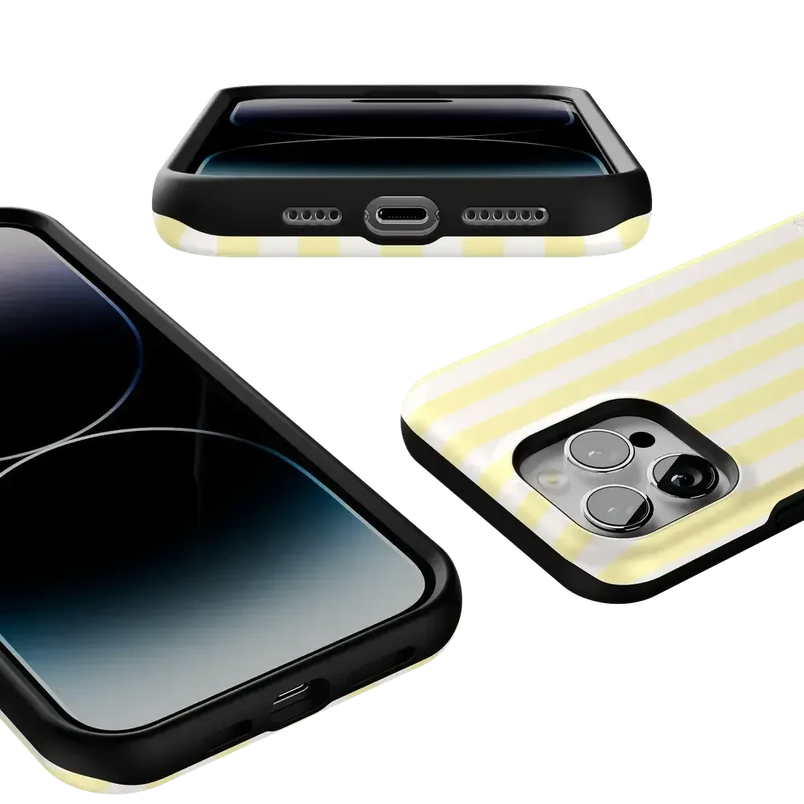 Butter Yellow Stripes | Sunday Best Case Phone Case get.casely 