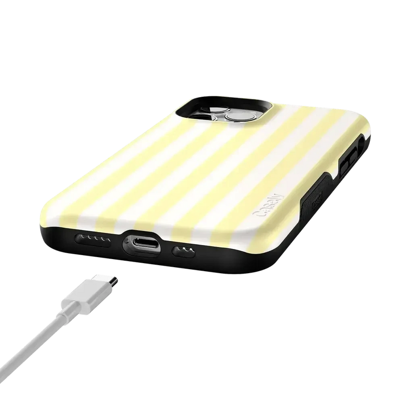 Butter Yellow Stripes | Sunday Best Case Phone Case get.casely 