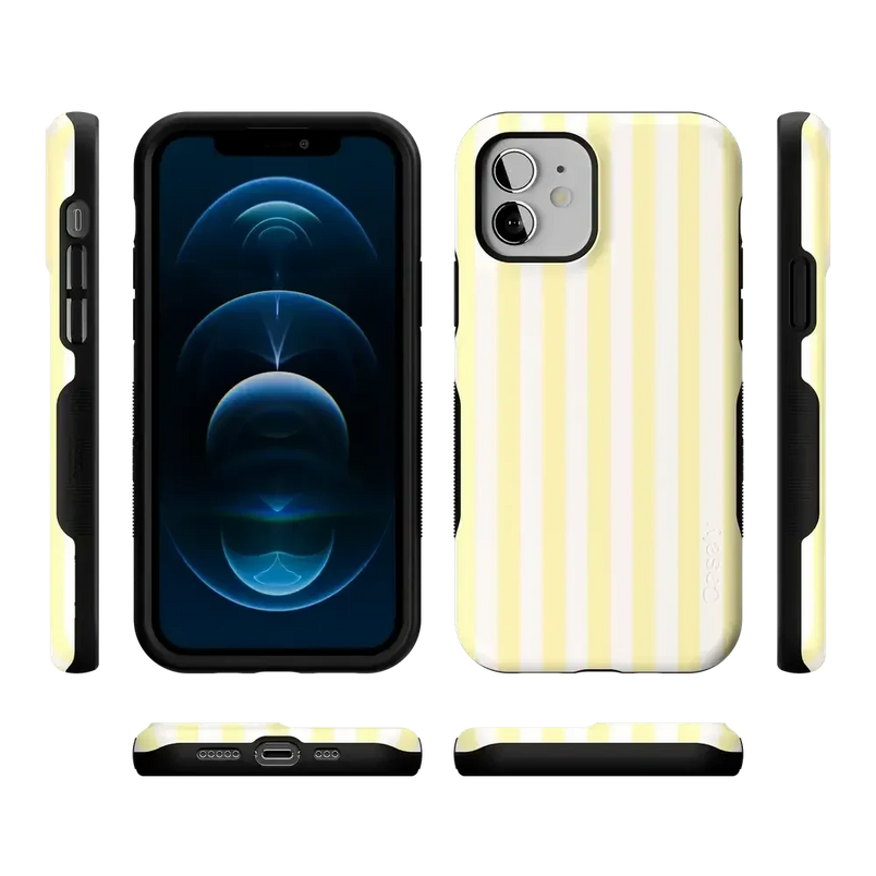 Butter Yellow Stripes | Sunday Best Case Phone Case get.casely 