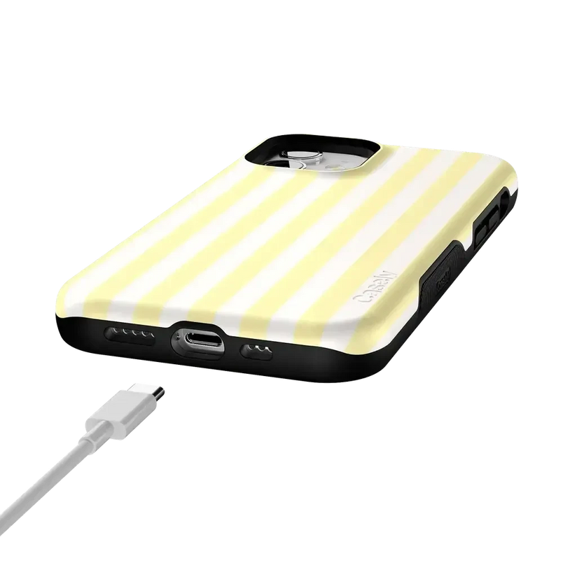 Butter Yellow Stripes | Sunday Best Case Phone Case get.casely 