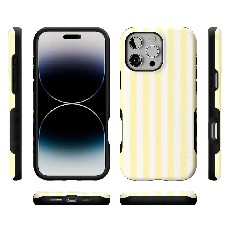 Butter Yellow Stripes | Sunday Best Case Phone Case get.casely 