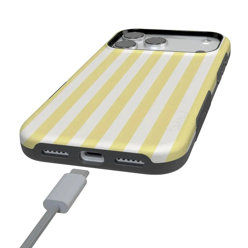 Butter Yellow Stripes | Sunday Best Case Phone Case get.casely 
