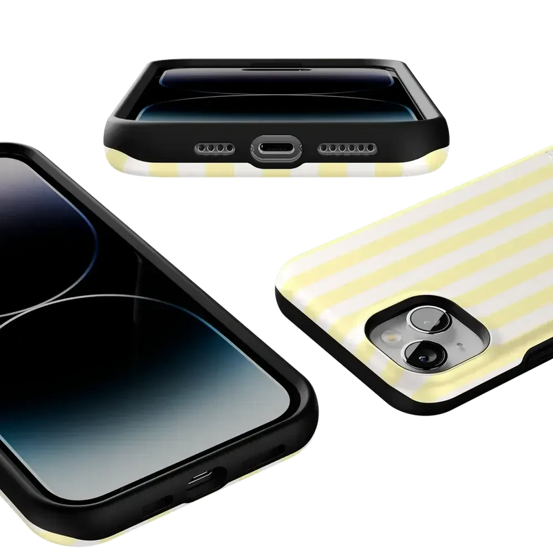 Butter Yellow Stripes | Sunday Best Case Phone Case get.casely 