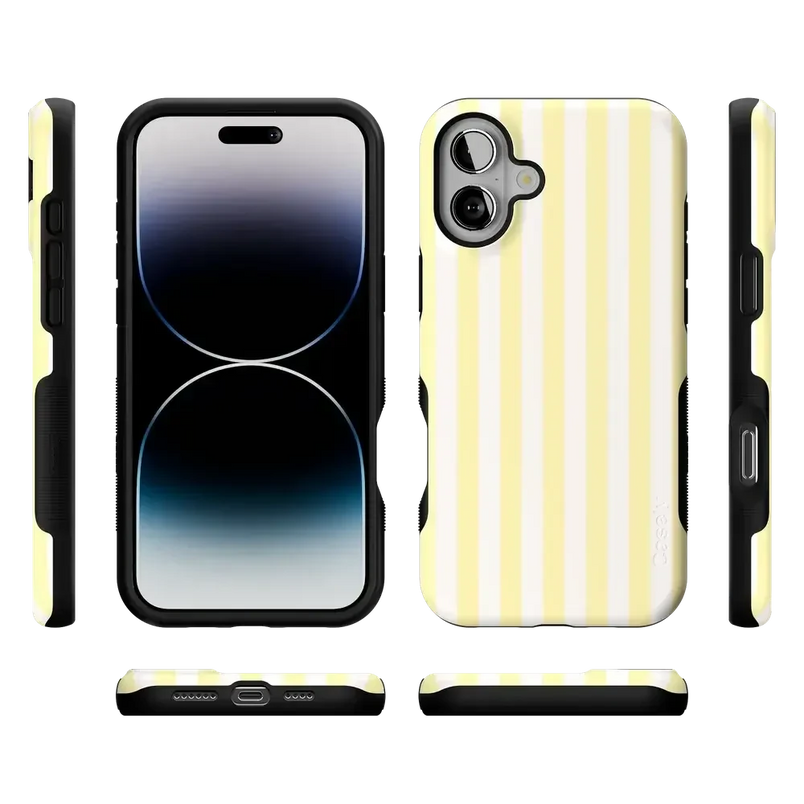 Butter Yellow Stripes | Sunday Best Case Phone Case get.casely 