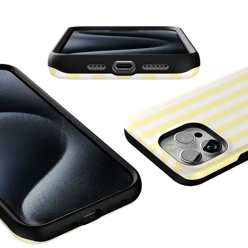 Butter Yellow Stripes | Sunday Best Case Phone Case get.casely 