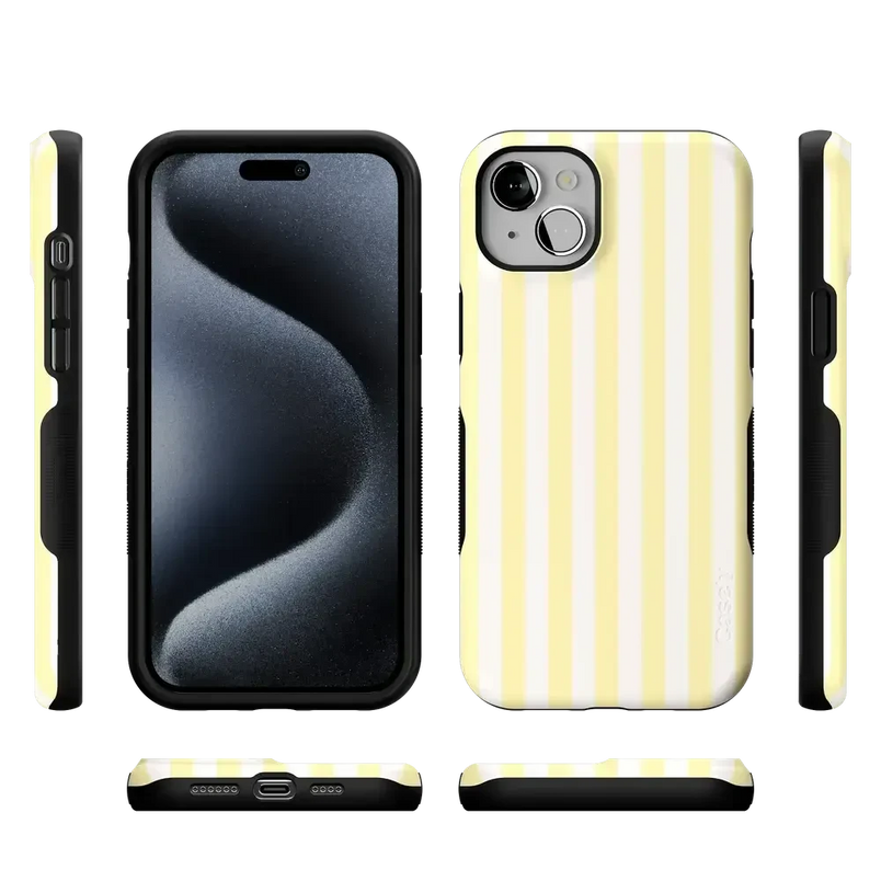 Butter Yellow Stripes | Sunday Best Case Phone Case get.casely 