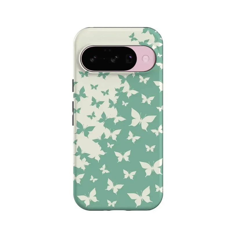 Butterfly Effect | Sage Colorblock Google Pixel Case Google Pixel Case Casetry Essential + MagSafe® Google Pixel 10 