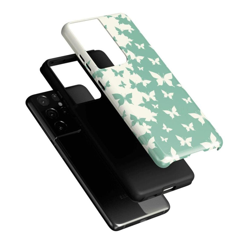 Butterfly Effect | Sage Colorblock Samsung Case Samsung Case Casetry 