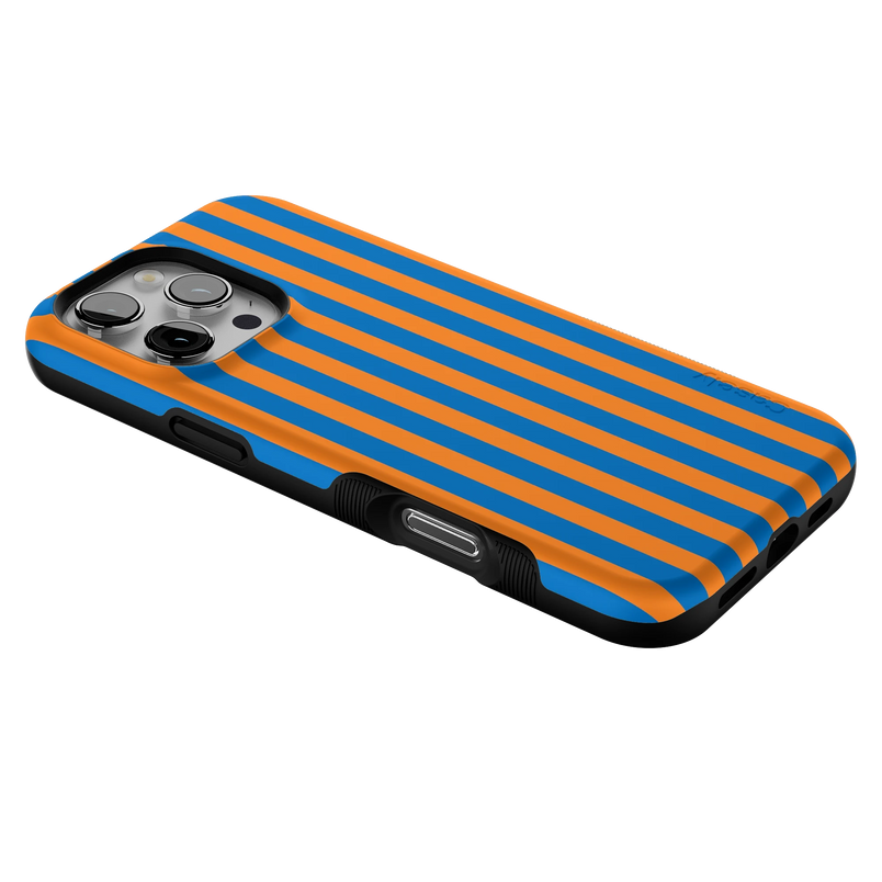 Go New York | Blue & Orange Stripes Case