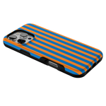 Go New York | Blue & Orange Stripes Case