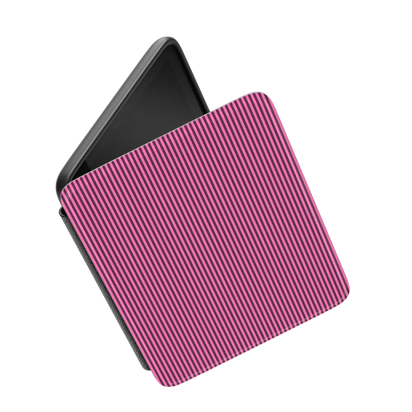 Stripes and the City | Pink & Purple Pinstripe Kindle Case