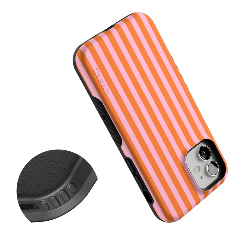 Perfect Stripes | Orange & Pink Stripes Case
