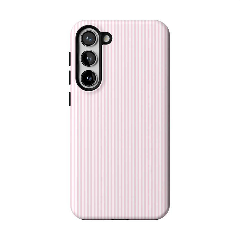 Stripes and the City | Light Pink Pinstripe Case - Galaxy S23 Plus