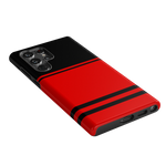 Storm Warning | Black & Red Stripes Case