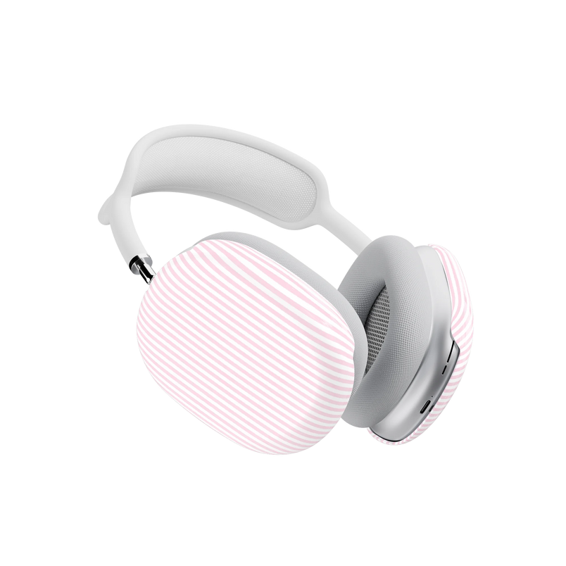 Stripes and the City | Light Pink Pinstripe AirPods Max Case