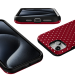 On the Dot | Maroon Polka Dot Case