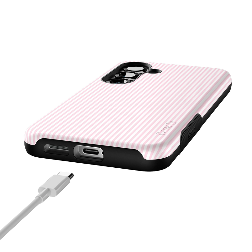 Stripes and the City | Light Pink Pinstripe Case