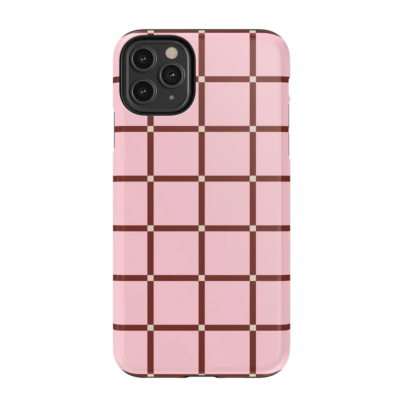 Uptown Gridlock | Pink Checkerboard Case