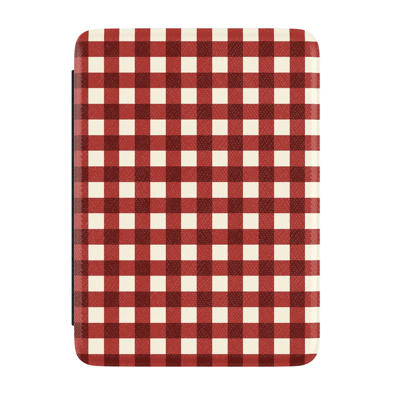 Checked Twice | Red Plaid Kindle Case | Casely