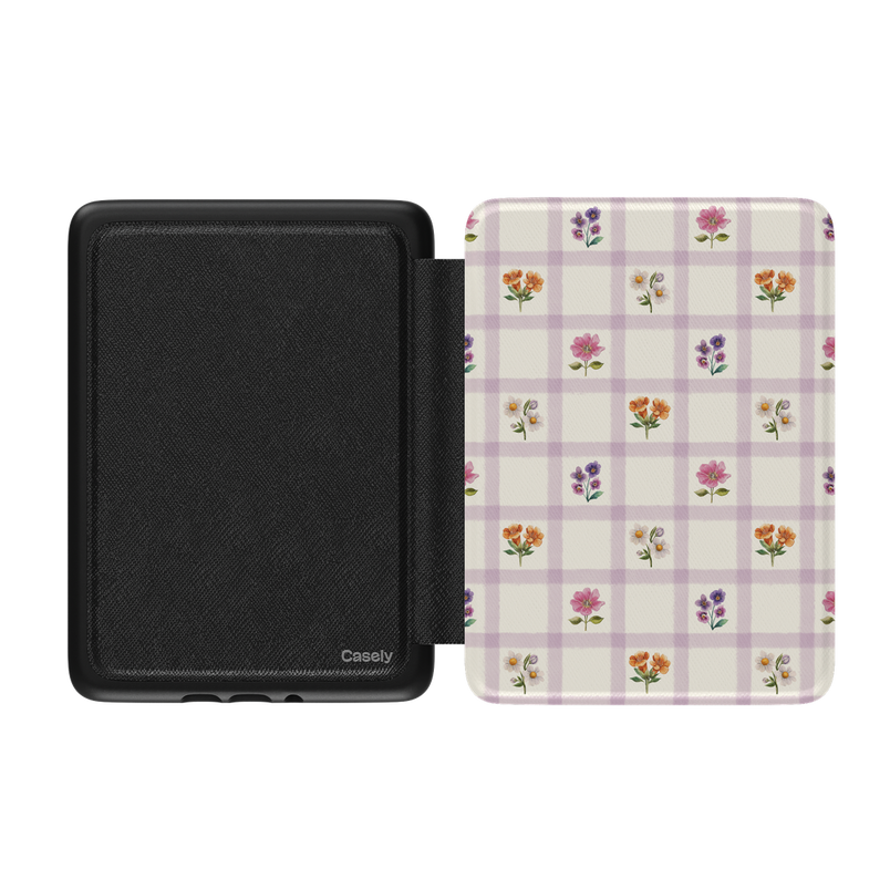 Meadow Check | Floral Gingham Kindle Case