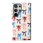 American Girlie | Red White & Blue Bows Case - Galaxy S24 Ultra