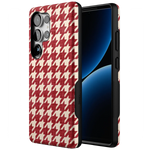 Scarlet Stitch | Red Houndstooth Case