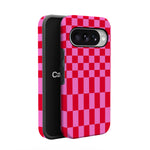 Vibe Check | Pink Checkerboard Case