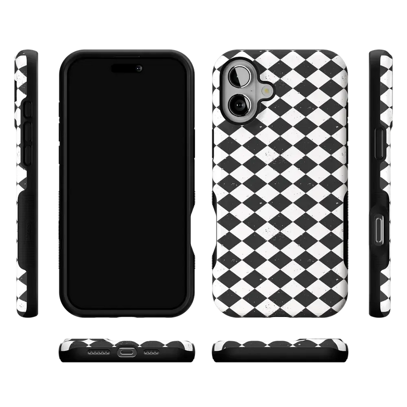 Salem's Hex | Black & White Checkered Case