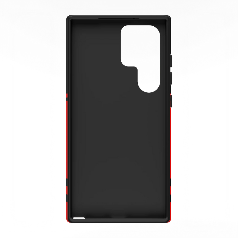 Storm Warning | Black & Red Stripes Case