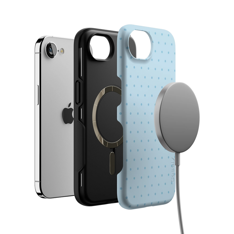On the Dot | Blue Monochrome Polka Dot Case