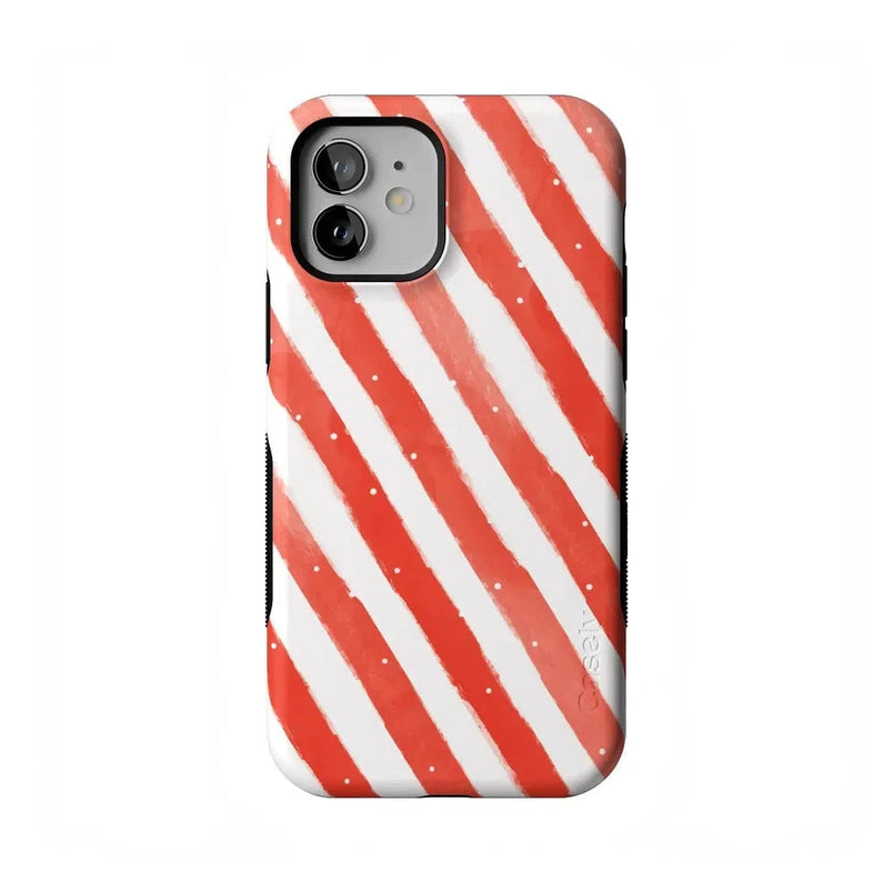 Candy Cane Lane | Peppermint Stripes Case Phone Case Casetry Bold Flex + MagSafe® iPhone 12