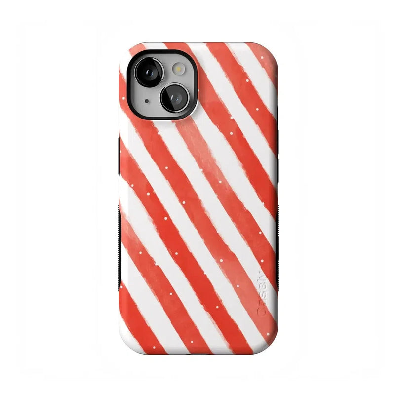 Candy Cane Lane | Peppermint Stripes Case Phone Case Casetry Bold Flex + MagSafe® iPhone 13