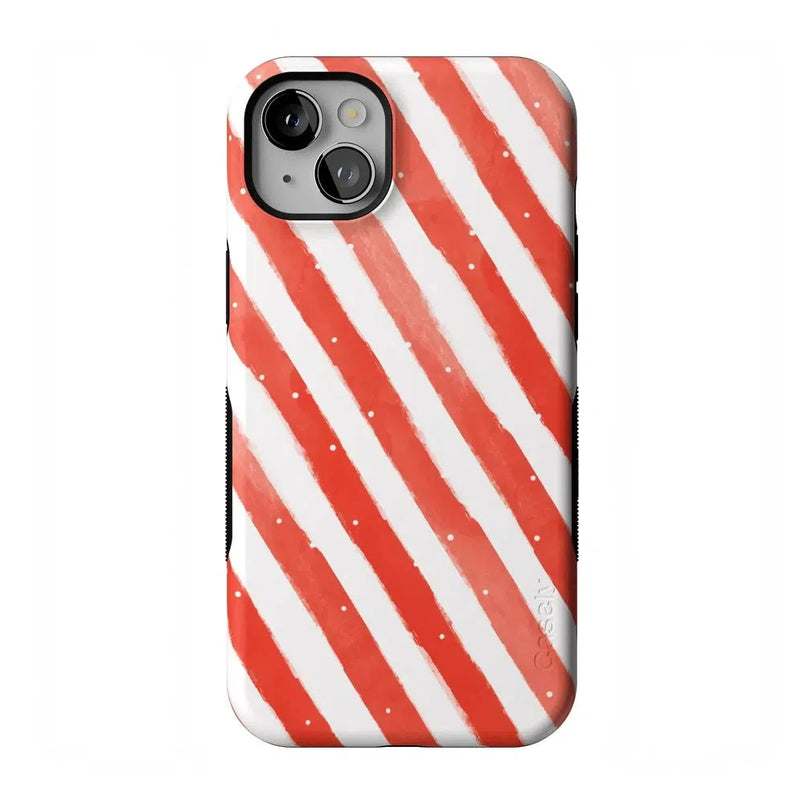 Candy Cane Lane | Peppermint Stripes Case Phone Case Casetry Bold Flex + MagSafe® iPhone 14 Plus