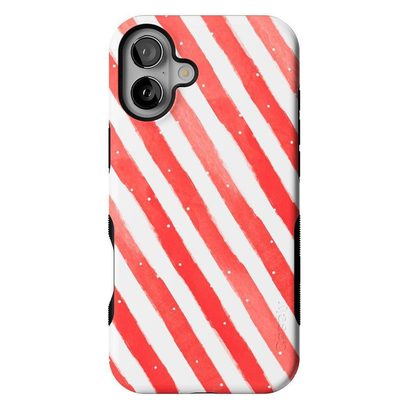 Candy Cane Lane | Peppermint Stripes Case Phone Case Casetry Bold + MagSafe® iPhone 16 Plus