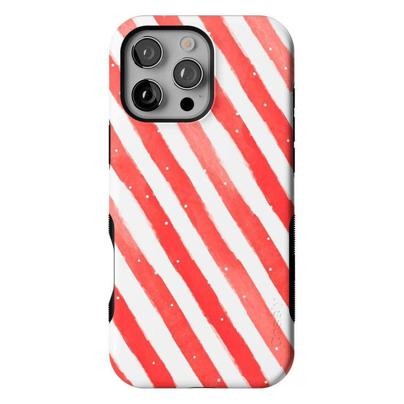 Candy Cane Lane | Peppermint Stripes Case Phone Case Casetry Bold + MagSafe® iPhone 16 Pro Max