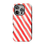 Candy Cane Lane | Peppermint Stripes Case Phone Case Casetry Bold + MagSafe® iPhone 16 Pro